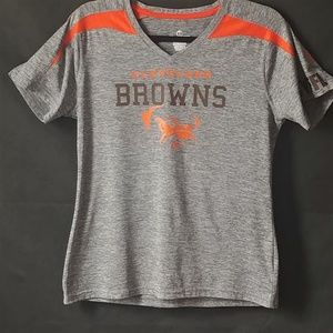 Cleveland Browns Women's V Neck Dry Fit  Shirt